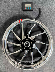 We manufacture premium quality forged motorcycle wheels rims for YAMAHA in any design, size, color.

Wheel sizes (motorcycle spec):

Front: 3.5 x 17

Rear: 5.5 x 17

Weight:

Front:&nbsp;4.41 kg (9.72 lbs)

Rear: 5.35 kg (11.79 lbs)


Finishing: Gloss Silver

Optional for an additional price: Dual-Color, Brushing, Chroming, Polishing, Carbon Barrel.

We offer motorcycle wheels in many sizes: 16, 17, 18, 19, 20, 21, 23, 26, 30, 32, and 34 inches. If you need a different size, please contact us.
All our motor