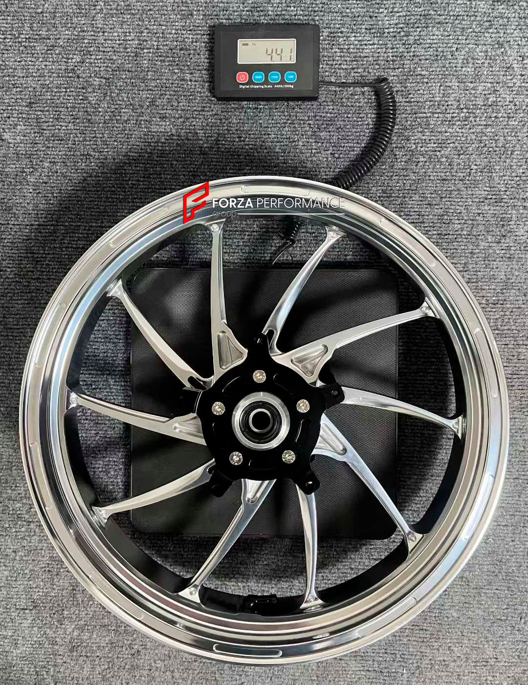 We manufacture premium quality forged motorcycle wheels rims for YAMAHA in any design, size, color.

Wheel sizes (motorcycle spec):

Front: 3.5 x 17

Rear: 5.5 x 17

Weight:

Front:&nbsp;4.41 kg (9.72 lbs)

Rear: 5.35 kg (11.79 lbs)


Finishing: Gloss Silver

Optional for an additional price: Dual-Color, Brushing, Chroming, Polishing, Carbon Barrel.

We offer motorcycle wheels in many sizes: 16, 17, 18, 19, 20, 21, 23, 26, 30, 32, and 34 inches. If you need a different size, please contact us.
All our motor