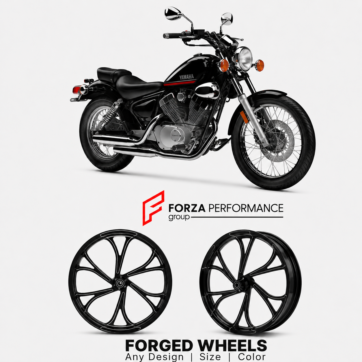 CUSTOM FORGED WHEELS RIMS for YAMAHA V-STAR 650