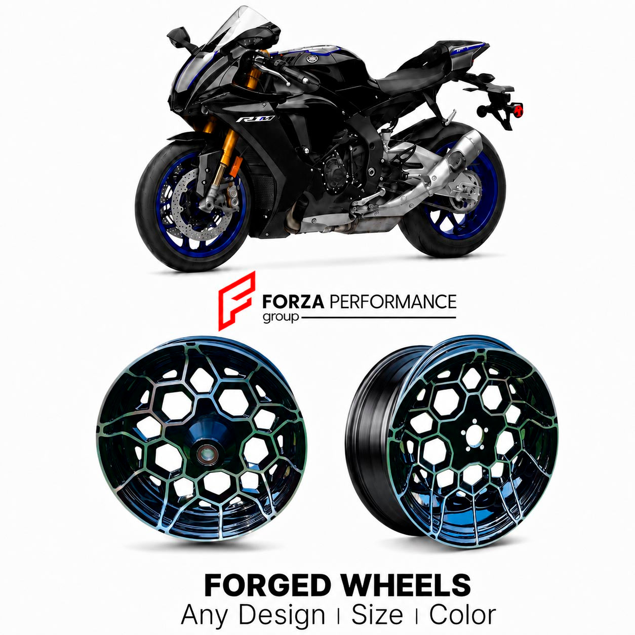 CUSTOM FORGED WHEELS RIMS for YAMAHA YZF-R1