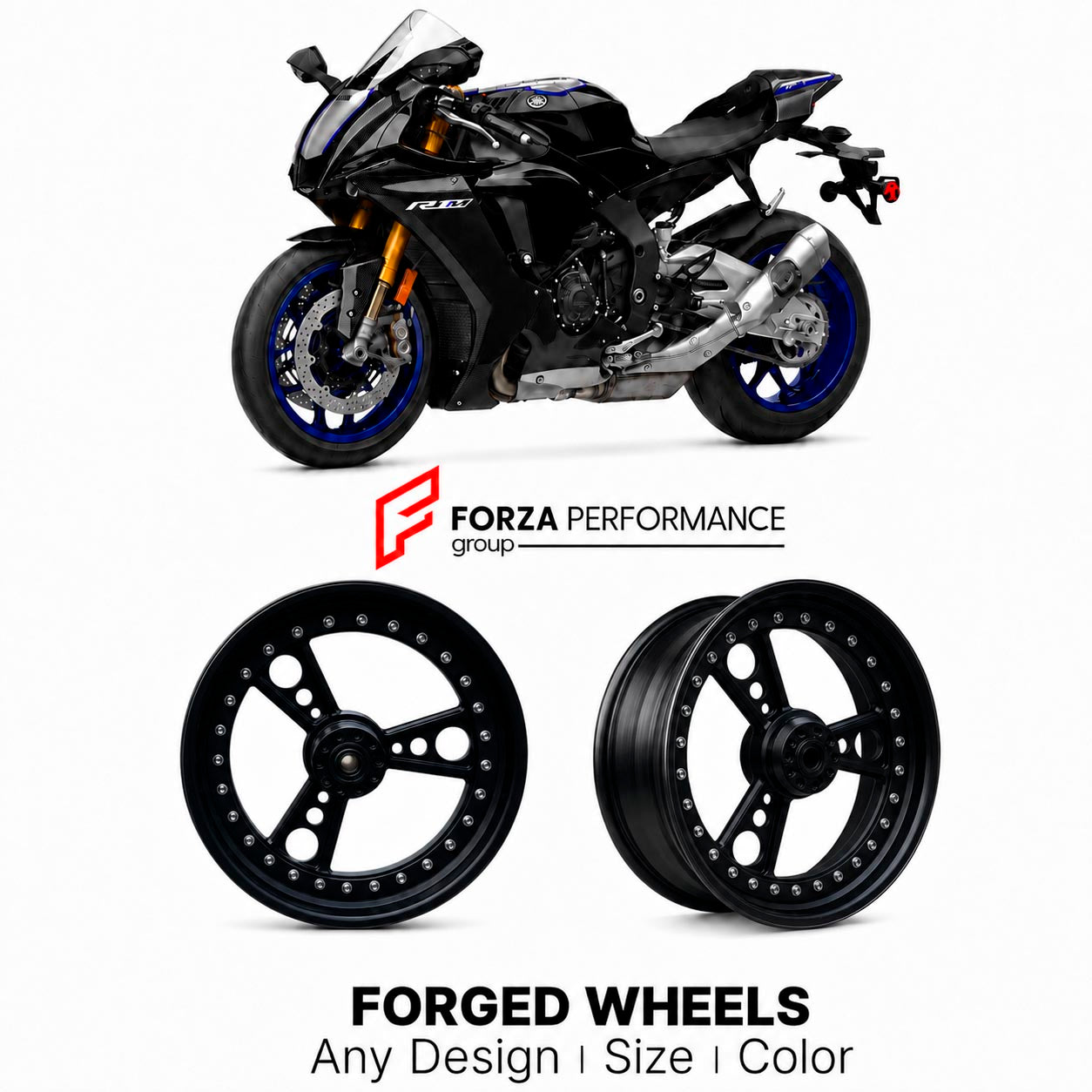 CUSTOM FORGED WHEELS RIMS for YAMAHA YZF-R1
