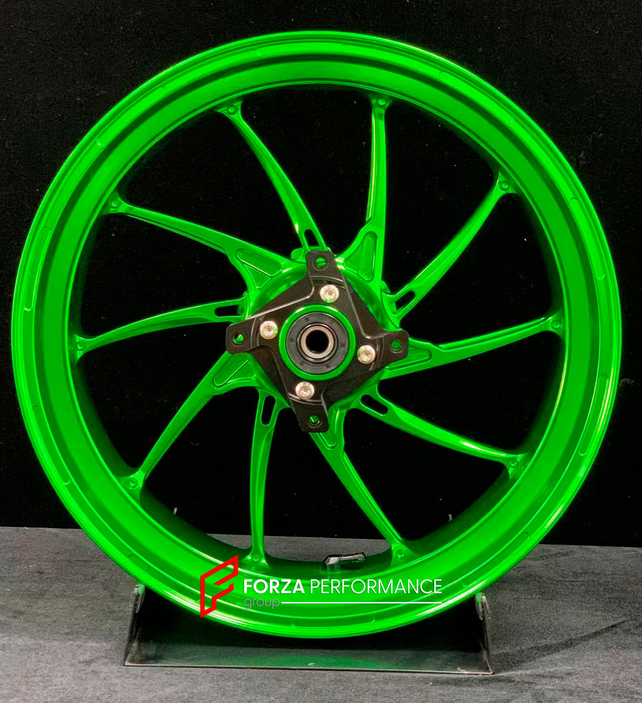We manufacture premium quality forged motorcycle wheels rims for KAWASAKI ZX4R ZX4RSE in any design, size, color.
Wheel sizes (motorcycle spec):
Front: 3.5 x 17
Rear: 4.5 x 17
Weight:
Front: 5.05 kg (11.13 lbs)
Rear: 5.2 kg (11.46 lbs)
Finishing: Gloss Green
Forza Performance Group engineers and manufactures each forged motorcycle wheel individually per order. This ensures precise fitment, uncompromised strength, and unique styling. Whether for racing, touring, or daily use — our wheels are built f