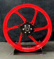 We manufacture premium quality forged motorcycle wheels rims for KAWASAKI NINJA 400 400R in any design, size, color.

Wheel sizes (motorcycle spec):

Front: 3 x 17

Rear: 4 x 17

Weight:

Front: 3.65 kg (8.05 lbs)

Rear: 4.7 kg (10.36 lbs)


Finishing: Gloss Red

Forza Performance Group engineers and manufactures each forged motorcycle wheel individually per order. This ensures precise fitment, uncompromised strength, and unique styling. Whether for racing, touring, or daily use — our wheels are built for b