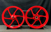 We manufacture premium quality forged motorcycle wheels rims for KAWASAKI NINJA 400 400R in any design, size, color.

Wheel sizes (motorcycle spec):

Front: 3 x 17

Rear: 4 x 17

Weight:

Front: 3.65 kg (8.05 lbs)

Rear: 4.7 kg (10.36 lbs)


Finishing: Gloss Red

Forza Performance Group engineers and manufactures each forged motorcycle wheel individually per order. This ensures precise fitment, uncompromised strength, and unique styling. Whether for racing, touring, or daily use — our wheels are built for b