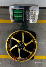 We manufacture premium quality forged motorcycle wheels rims for KAWASAKI ZX4R ZX4RSE in any design, size, color.

Wheel sizes (motorcycle spec):

Front: 3.5 x 17

Rear: 4.5 x 17

Weight:

Front: 4.35 kg (9.59 lbs)

Rear: 4.85 kg (10.69 lbs)


Finishing: Gloss Gold

Forza Performance Group engineers and manufactures each forged motorcycle wheel individually per order. This ensures precise fitment, uncompromised strength, and unique styling. Whether for racing, touring, or daily use — our wheels are built fo