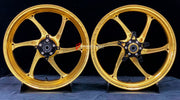 We manufacture premium quality forged motorcycle wheels rims for KAWASAKI ZX4R ZX4RSE in any design, size, color.

Wheel sizes (motorcycle spec):

Front: 3.5 x 17

Rear: 4.5 x 17

Weight:

Front: 4.35 kg (9.59 lbs)

Rear: 4.85 kg (10.69 lbs)


Finishing: Gloss Gold

Forza Performance Group engineers and manufactures each forged motorcycle wheel individually per order. This ensures precise fitment, uncompromised strength, and unique styling. Whether for racing, touring, or daily use — our wheels are built fo