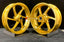We manufacture premium quality forged motorcycle wheels rims for KTM 790 890 in any design, size, color.

Wheel sizes (motorcycle spec):

Front: 3.5 x 17

Rear: 5.5 x 17

Weight:

Front: 3.25 kg (7.16 lbs)

Rear: 4.65 kg (10.25 lbs)


Finishing: Gloss Gold

Forza Performance Group engineers and manufactures each forged motorcycle wheel individually per order. This ensures precise fitment, uncompromised strength, and unique styling. Whether for racing, touring, or daily use — our wheels are built for both pe
