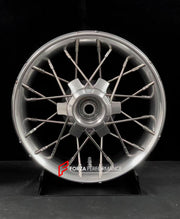 We manufacture premium quality forged motorcycle wheels rims for TRIUMPH in any design, size, color.

Wheel sizes (motorcycle spec):

Front: 3.5 x 17

Rear: 7.5 x 16

Weight:

Front: 6.95 kg (15.32 lbs)

Rear: 10.7 kg (23.59 lbs)


Finishing: Gloss Silver

Forza Performance Group engineers and manufactures each forged motorcycle wheel individually per order. This ensures precise fitment, uncompromised strength, and unique styling. Whether for racing, touring, or daily use — our wheels are built for both per