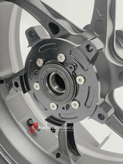 We manufacture premium quality forged motorcycle wheels rims for SUZUKI HAYABUSA in any design, size, color.

Wheel sizes (motorcycle spec):

Front: 3.5 x 17

Rear: 6 x 17

Weight:

Front: 4.25 kg (9.37 lbs)

Rear: 5.05 kg (11.13 lbs)


Finishing: Matt Black

Forza Performance Group engineers and manufactures each forged motorcycle wheel individually per order. This ensures precise fitment, uncompromised strength, and unique styling. Whether for racing, touring, or daily use — our wheels are built for both 