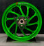 We manufacture premium quality forged motorcycle wheels rims for YAMAHA in any design, size, color.

Wheel sizes (motorcycle spec):

Front: 3.5 x 15

Rear: 4 x 14

Weight:

Front: 3.95 kg (8.71 lbs)

Rear: 3.8 kg (8.38 lbs)


Finishing: Gloss Green

Forza Performance Group engineers and manufactures each forged motorcycle wheel individually per order. This ensures precise fitment, uncompromised strength, and unique styling. Whether for racing, touring, or daily use — our wheels are built for both performanc