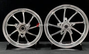 We manufacture premium quality forged motorcycle wheels rims for YAMAHA in any design, size, color.

Wheel sizes (motorcycle spec):

Front: 3.5 x 15

Rear: 4 x 14

Weight:

Front: 3.5 kg (7.92 lbs)

Rear: 3.35 kg (7.38 lbs)


Finishing: Gloss Silver

Forza Performance Group engineers and manufactures each forged motorcycle wheel individually per order. This ensures precise fitment, uncompromised strength, and unique styling. Whether for racing, touring, or daily use — our wheels are built for both performan