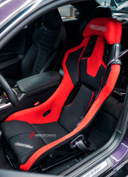 CUSTOM MADE SEAT BRACKETS for RECARO RSS for BMW 2 SERIES G42 M240 2021+
Set includes:

Custom-Fit Seat Base Frame
Side Mount L-Brackets
Manual or Electric Sliding Rails (electric adds a plug-in CAN bypass emulator — your choice)
Mounting Hardware
Material: 440 High-Strength Steel

NOTE: Professional installation is required.