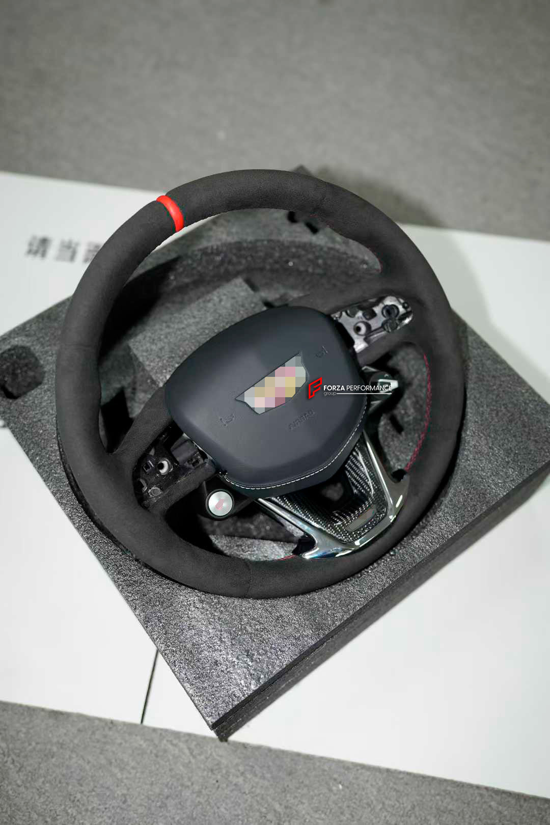 CUSTOM STEERING WHEEL for CADILLAC CT4 CT5 V

Set includes:

Steering wheel

Features:

Bolt-on and PLUG and PLAY
Our material is: harmless, light, durable, and Vibro-absorption
