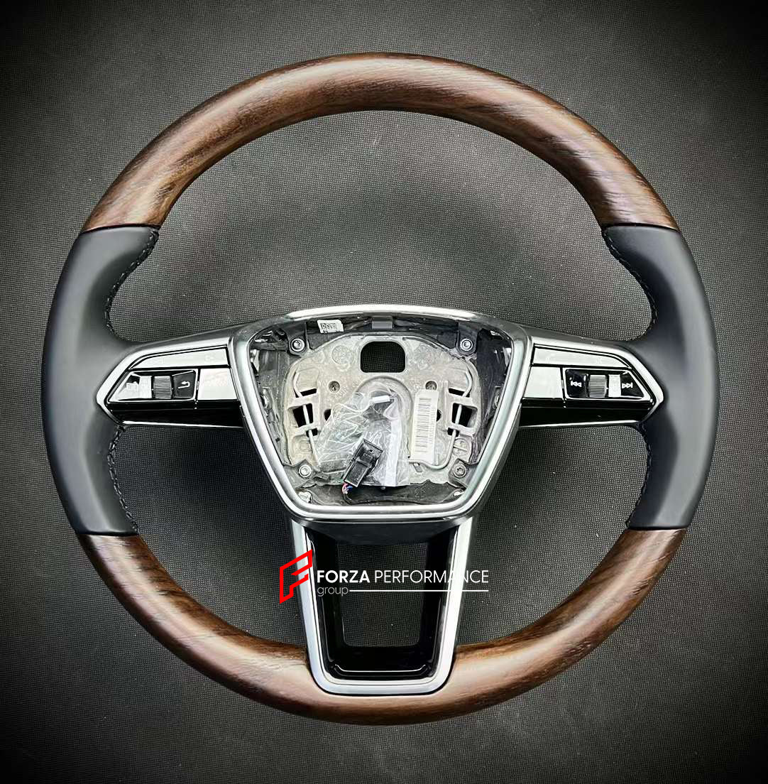 CUSTOM WOOD STEERING WHEEL FOR AUDI A3 A4 A5 A6 A7 A8