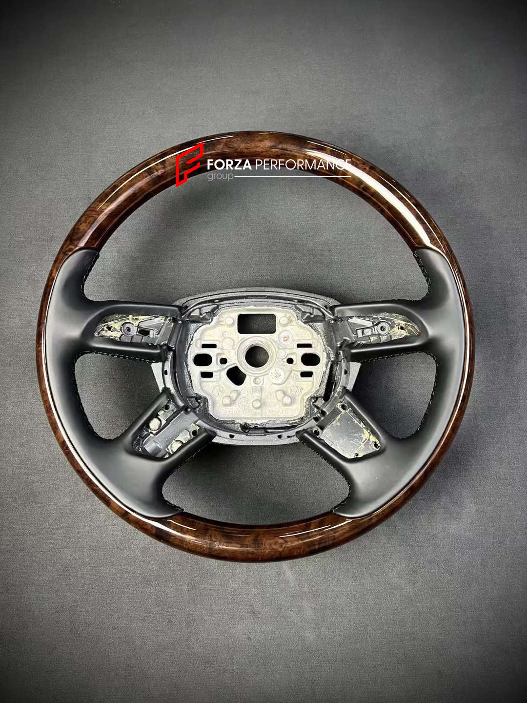 CUSTOM WOOD STEERING WHEEL FOR AUDI A3 A4 A5 A6 A7 A8