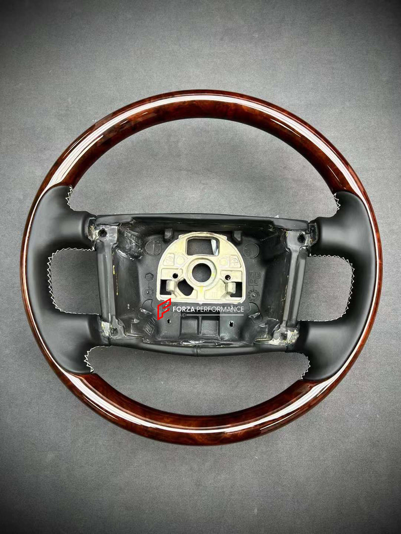 CUSTOM WOOD STEERING WHEEL for BENTLEY CONTINENTAL MULSANNE FLYING SPUR BENTAYGA