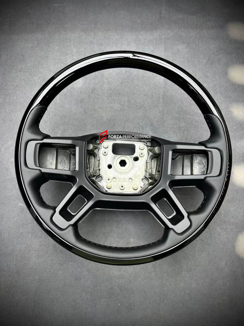 CUSTOM WOOD STEERING WHEEL FOR LAND ROVER DEFENDER