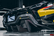 CONVERSION UPGRADE FACELIFT OLD TO NEW BODY KIT for MCLAREN 540C 570S 2015 - 2020 to 600LT 2018 - 2021
Set includes:

Rear Bumper Side Canards
Trunk Spoiler with LED Light
Engine Trunk
Rear Bumper
Rear Diffuser
Exhaust
Material: Carbon (Can be made in Forged Carbon)

NOTE: Professional installation is required.