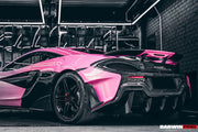 CONVERSION UPGRADE FACELIFT OLD TO NEW BODY KIT for MCLAREN 540C 570S 2015 - 2020 to 600LT 2018 - 2021
Set includes:

Rear Bumper Side Canards
Trunk Spoiler with LED Light
Engine Trunk
Rear Bumper
Rear Diffuser
Exhaust
Material: Carbon (Can be made in Forged Carbon)

NOTE: Professional installation is required.