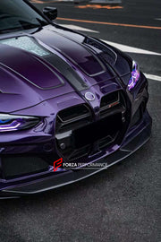 WIDE CARBON BODY KIT for BMW M4 G82/G83 2021+  Set includes:  Front Bumper Wide Fenders Side Skirts Rear Bumper Exhaust Tips