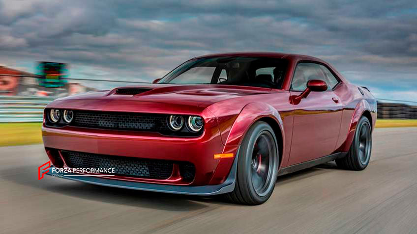 FENDER FLARES for DODGE CHALLENGER HELLCAT 2015 - 2023


Set includes:
Front Fender Flares
Rear Fender Flares

Material: Plastic

Note: Professional installation is required. Will fit only Hellcat model, will not fit the regular one.