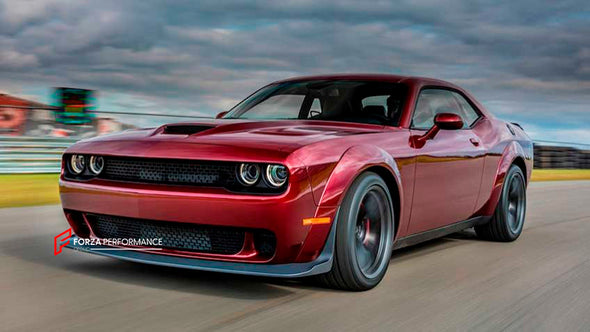 FENDER FLARES for DODGE CHALLENGER HELLCAT 2015 - 2023


Set includes:
Front Fender Flares
Rear Fender Flares

Material: Plastic

Note: Professional installation is required. Will fit only Hellcat model, will not fit the regular one.