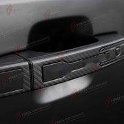 DOOR HANDLE COVER for LAND ROVER DEFENDER 90 110 130 L663 2020+

Set includes:
Door Handle Covers
Tailgate Handle Cover

Material: ABS with Carbon Fiber Finish

NOTE: Professional installation is required.
