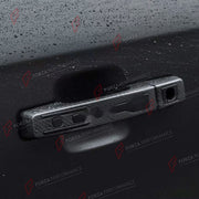 DOOR HANDLE COVER for LAND ROVER DEFENDER 90 110 130 L663 2020+

Set includes:
Door Handle Covers
Tailgate Handle Cover

Material: ABS with Carbon Fiber Finish

NOTE: Professional installation is required.