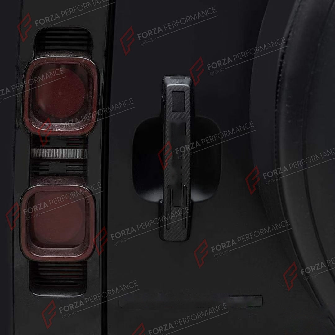 DOOR HANDLE COVER for LAND ROVER DEFENDER 90 110 130 L663 2020+

Set includes:
Door Handle Covers
Tailgate Handle Cover

Material: ABS with Carbon Fiber Finish

NOTE: Professional installation is required.