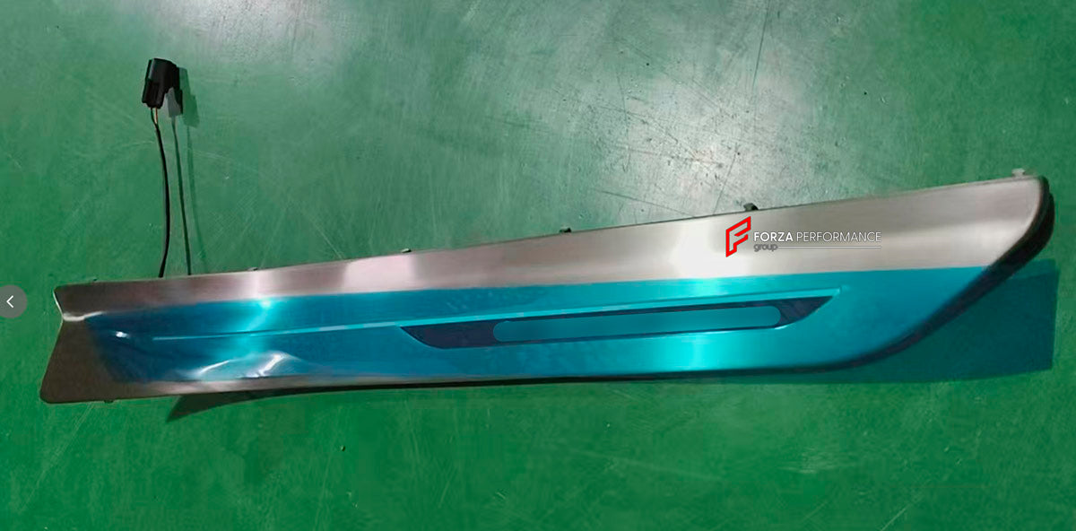 DOOR SILLS WITH LED LIGHTS for LAND ROVER RANGE ROVER SPORT L461 2022+ custom fit SV Style
Set includes:

Door Sills With LED Lights
Material: Plastic

NOTE: Professional installation is required.

Why “Contact Us for Pricing”?
We don’t display fixed prices because our goal is to offer you the most competitive deal possible. Product costs often decrease over time, and by requesting a quote, you’ll receive our most up-to-date price on market.

SECURED PAYMENT METHODS 
PayPal (+4.4% fee)
Visa / Mastercard / A