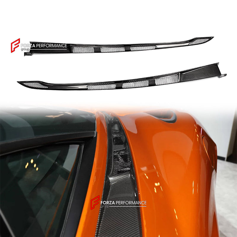 DRY CARBON AERO BRIDGE COVERS for MCLAREN 720S 2017 - 2023