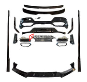 AERO BODY KIT FOR BMW 7 SERIES G70 M760 2022  Set includes:  Front Lip Side Skirts Roof Spoiler Rear Spoiler Rear Diffuser Exhaust Tips