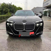 AERO BODY KIT FOR BMW 7 SERIES G70 M760 2022  Set includes:  Front Lip Side Skirts Roof Spoiler Rear Spoiler Rear Diffuser Exhaust Tips
