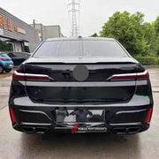 AERO BODY KIT FOR BMW 7 SERIES G70 M760 2022  Set includes:  Front Lip Side Skirts Roof Spoiler Rear Spoiler Rear Diffuser Exhaust Tips