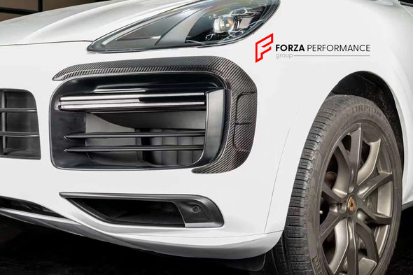 DRY CARBON AIR VENT COVERS for Porsche Cayenne Turbo E3(9Y0)  Set includes:  Air Vent Covers