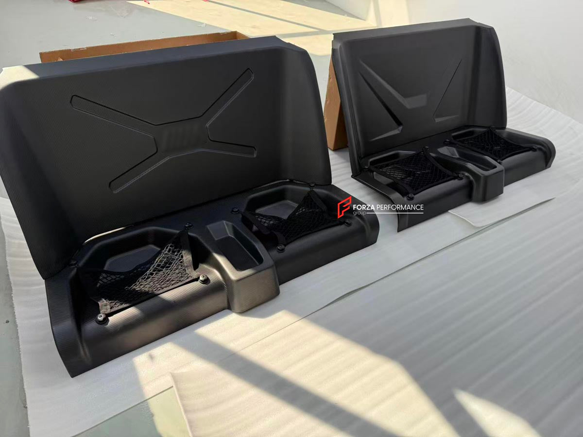 DRY CARBON BACK SEAT DELETE KIT REAR SEAT REMOVE for BMW M2 G87 M240 G42 2021+

Designed to:

Reduce overall weight of the car
Increase available cargo space
Enhance speed and driving control
Maintain a fresh appearance with UV protection
Material: Carbon