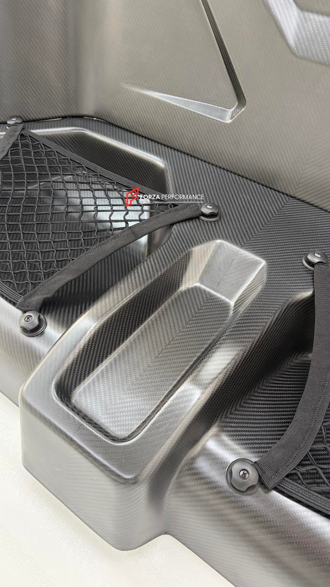 DRY CARBON BACK SEAT DELETE KIT REAR SEAT REMOVE for BMW M2 G87 M240 G42 2021+

Designed to:

Reduce overall weight of the car
Increase available cargo space
Enhance speed and driving control
Maintain a fresh appearance with UV protection
Material: Carbon