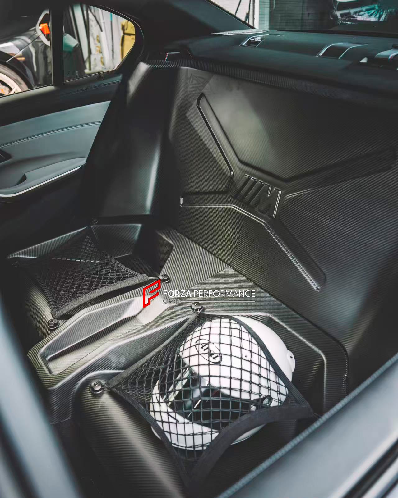 DRY CARBON BACK SEAT DELETE KIT REAR SEAT REMOVE for BMW M4 G82 2021+

Designed to:

Reduce overall weight of the car
Increase available cargo space
Enhance speed and driving control
Maintain a fresh appearance with UV protection

Material: Carbon