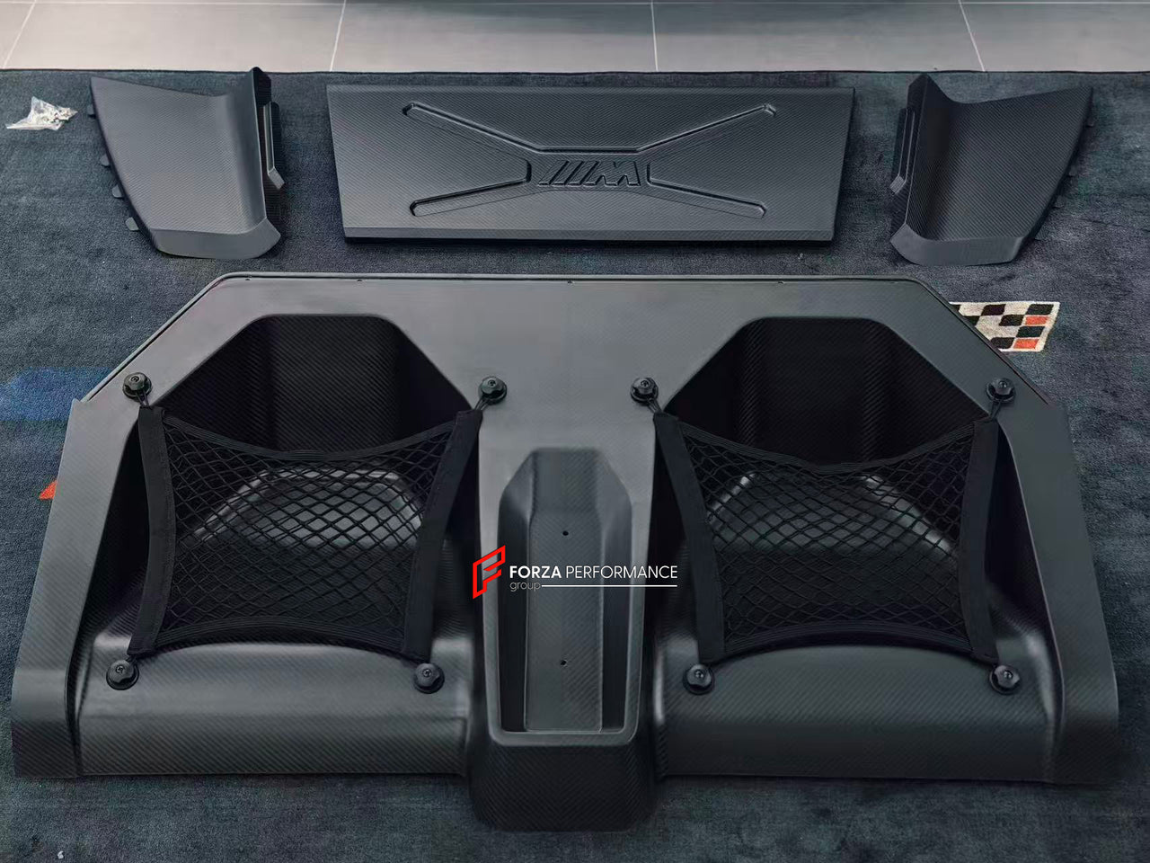 DRY CARBON BACK SEAT DELETE KIT REAR SEAT REMOVE for BMW M4 G82 2021+

Designed to:

Reduce overall weight of the car
Increase available cargo space
Enhance speed and driving control
Maintain a fresh appearance with UV protection

Material: Carbon