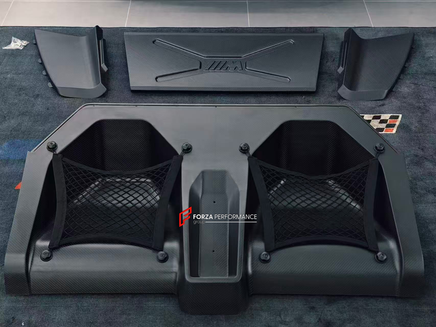 DRY CARBON BACK SEAT DELETE KIT REAR SEAT REMOVE for BMW M4 G82 2021+

Designed to:

Reduce overall weight of the car
Increase available cargo space
Enhance speed and driving control
Maintain a fresh appearance with UV protection

Material: Carbon