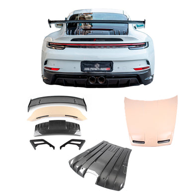 DRY CARBON BODY KIT for PORSCHE 911 992.1 GT3 2019 - 2025

Set includes:

Hood / Bonnet
Rear Spoiler
Engine Lid
Rear Diffuser

Material: Dry Carbon

NOTE: Professional installation is required 

CONTACT US FOR PRICING