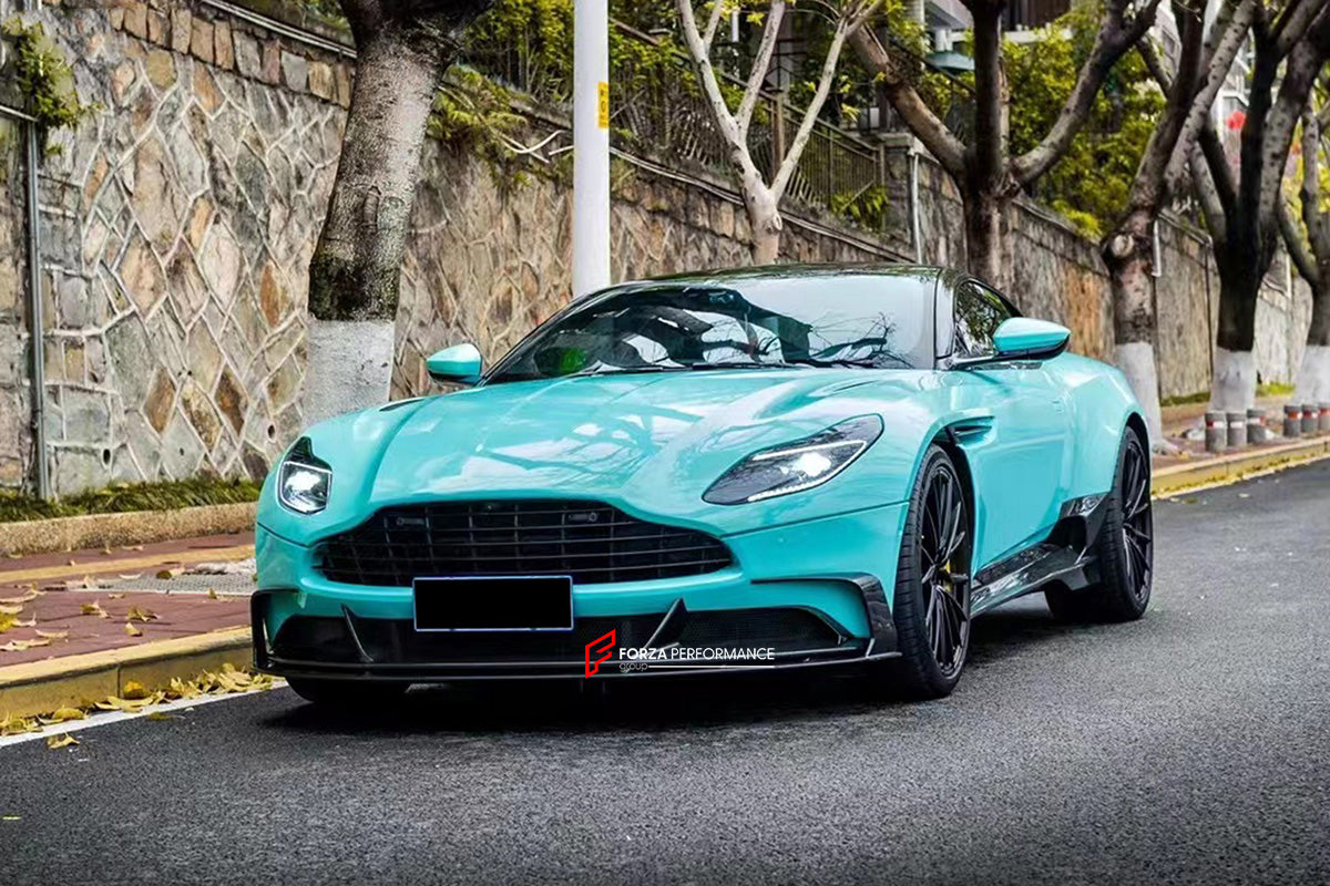 DRY CARBON BODY KIT for ASTON MARTIN DB 11 AM5 2016 - 2023

Set includes:

Front Lip
Hood / Bonnet
Fender Flares
Side Skirts
Rear Spoiler
Rear Diffuser

Material: Dry Carbon