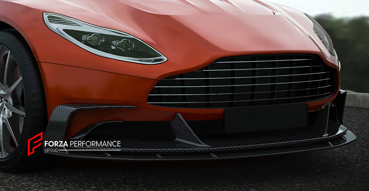 DRY CARBON BODY KIT for ASTON MARTIN DB 11 AM5 2016 - 2023

Set includes:

Front Lip
Hood / Bonnet
Fender Flares
Side Skirts
Rear Spoiler
Rear Diffuser

Material: Dry Carbon