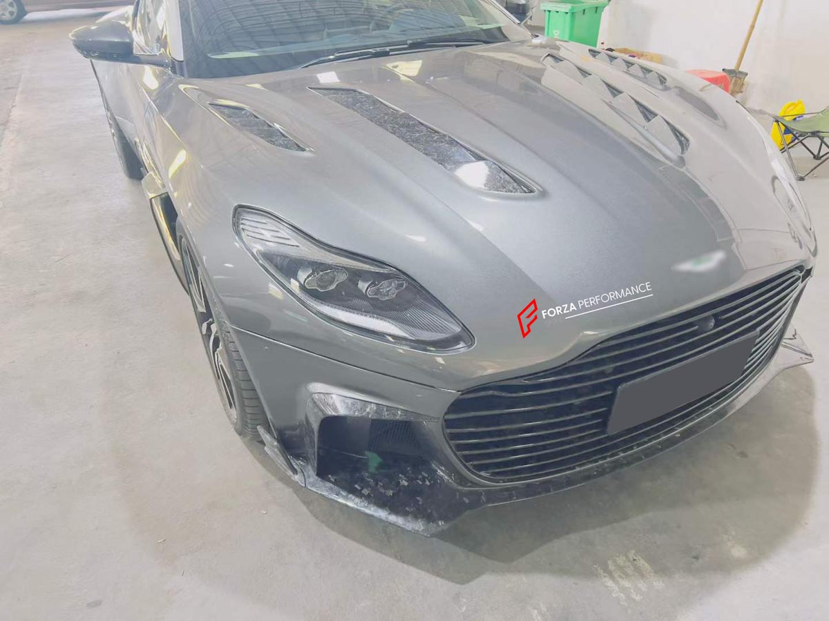 MANSORY CYRUS STYLE FORGED CARBON BODY KIT for ASTON MARTIN DB11      Set includes:  Front Bumper  Front Grille Front Lip Rear Bumper Rear Diffuser with LED Light Side Skirts Hood / Bonnet Mirror Covers Slats For Front Wheel Arch Rear Spoiler