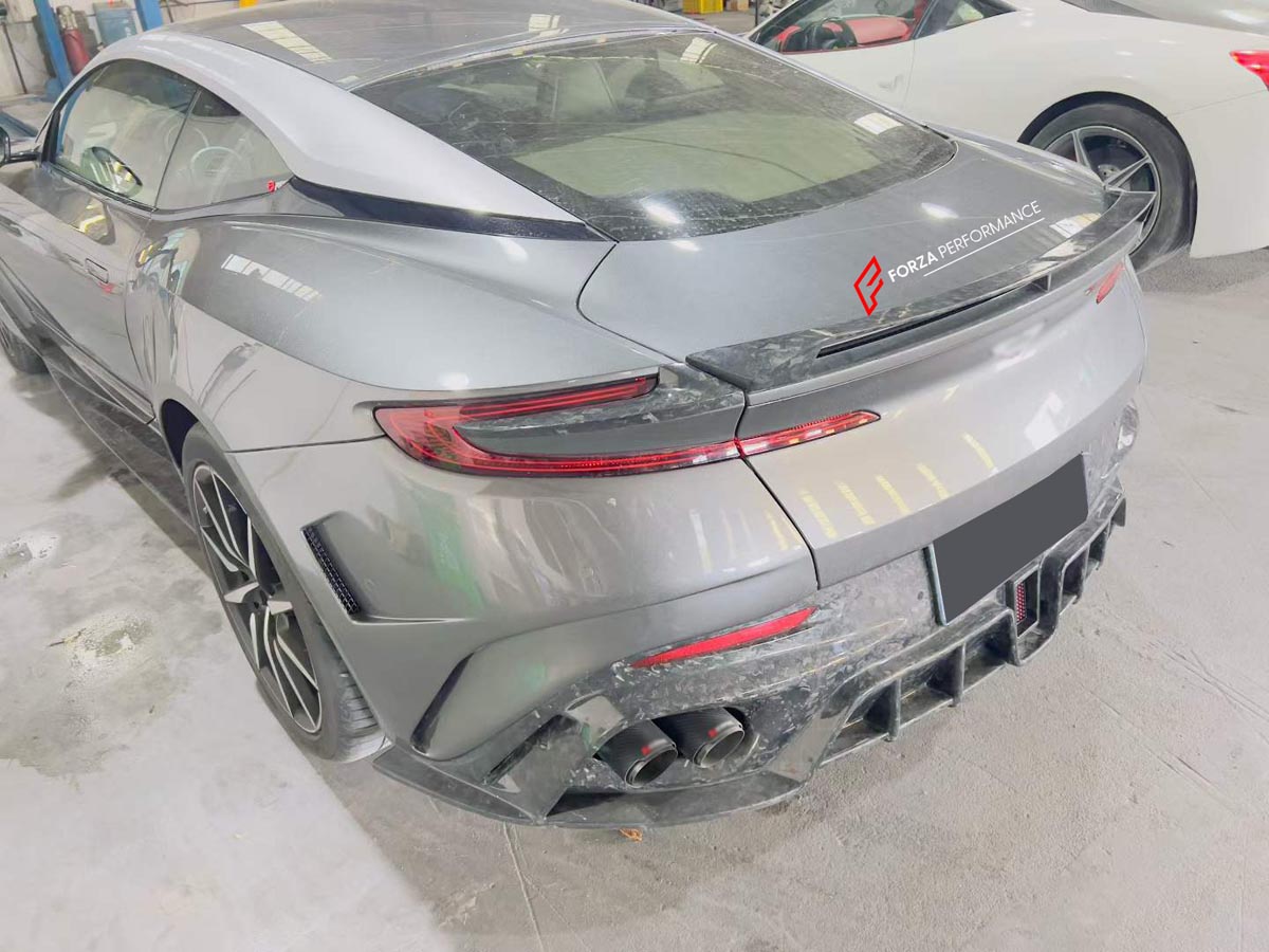 MANSORY CYRUS STYLE FORGED CARBON BODY KIT for ASTON MARTIN DB11      Set includes:  Front Bumper  Front Grille Front Lip Rear Bumper Rear Diffuser with LED Light Side Skirts Hood / Bonnet Mirror Covers Slats For Front Wheel Arch Rear Spoiler