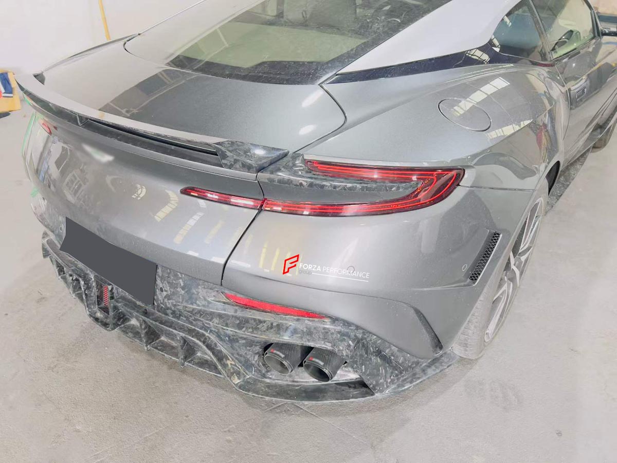 MANSORY CYRUS STYLE FORGED CARBON BODY KIT for ASTON MARTIN DB11      Set includes:  Front Bumper  Front Grille Front Lip Rear Bumper Rear Diffuser with LED Light Side Skirts Hood / Bonnet Mirror Covers Slats For Front Wheel Arch Rear Spoiler
