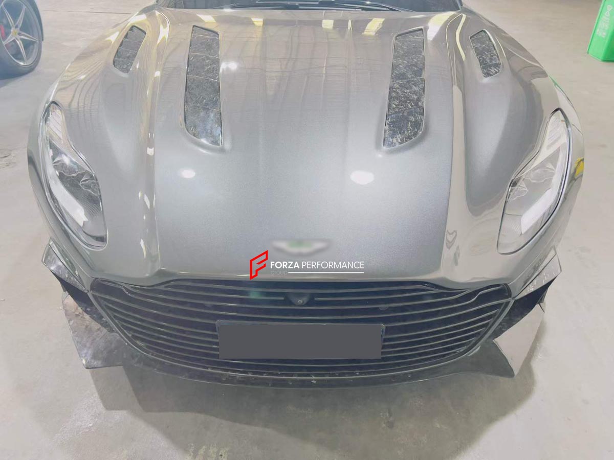 MANSORY CYRUS STYLE FORGED CARBON BODY KIT for ASTON MARTIN DB11      Set includes:  Front Bumper  Front Grille Front Lip Rear Bumper Rear Diffuser with LED Light Side Skirts Hood / Bonnet Mirror Covers Slats For Front Wheel Arch Rear Spoiler