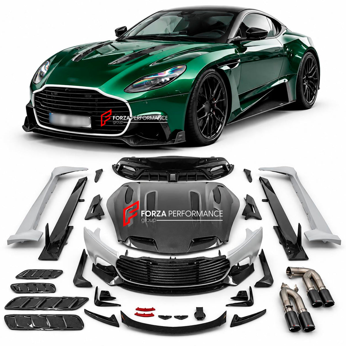 DRY CARBON BODY KIT for ASTON MARTIN DB11 AM5 2016 - 2023 FORZA PERFORMANCE custom fit Mansory Style