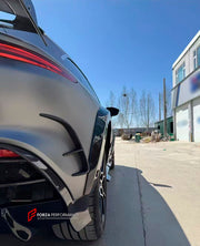 DRY CARBON BODY KIT for Aston Martin DBX AM8 2020 - 2024
Set includes:

Front Lip
Front Canards
Hood Air Vents
Side Mirrors
Side Fenders
Side Air Vents
Side Skirts
Rear Bumper
Rear Spoiler Wing
Exhaust System
Exhaust Tips
Material: Dry Carbon

NOTE: Professional installation is required.