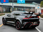 DRY CARBON BODY KIT for Aston Martin DBX AM8 2020 - 2024
Set includes:

Front Lip
Front Canards
Hood Air Vents
Side Mirrors
Side Fenders
Side Air Vents
Side Skirts
Rear Bumper
Rear Spoiler Wing
Exhaust System
Exhaust Tips
Material: Dry Carbon

NOTE: Professional installation is required.